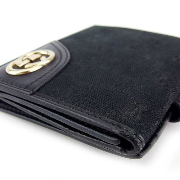 GUCCI W hook purse GG canvas canvas �~ leather Authentic USED - Picture 3 of 8